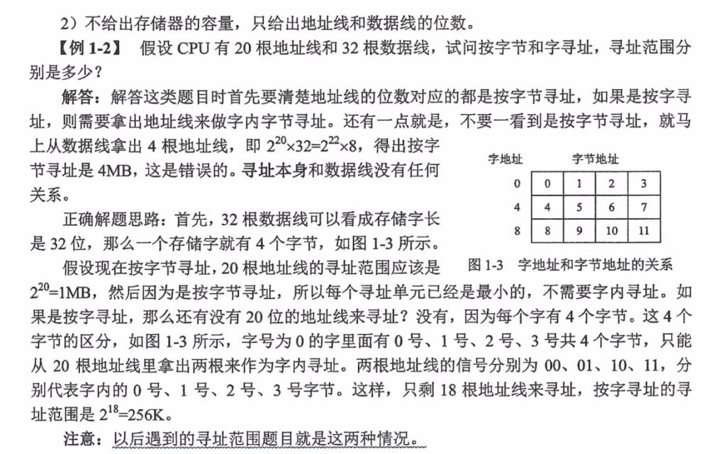 第一章 计算机系统概述补充知识点