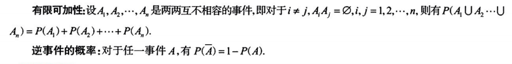 第一章 随机事件和概率 03 概率的公理化定义及性质