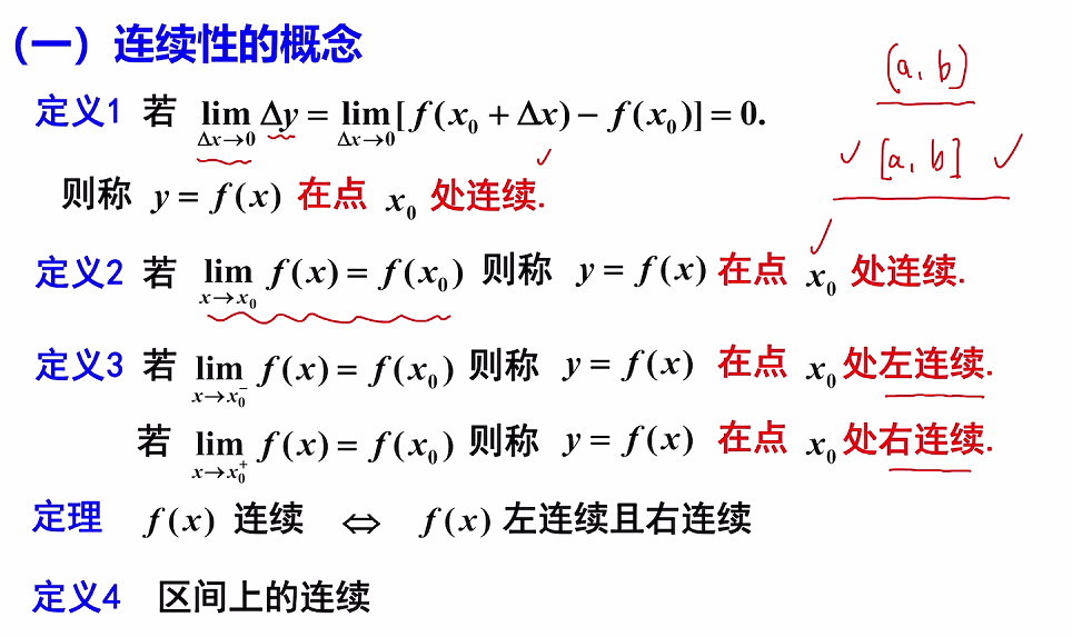 函数极限与连续 04 函数的连续与间断