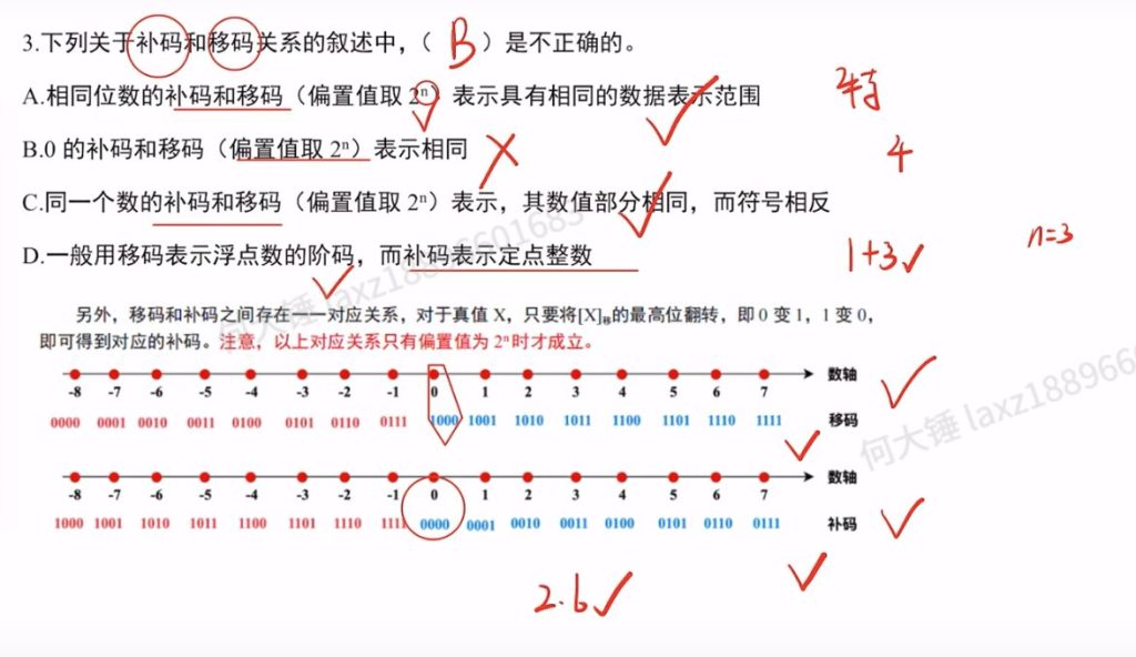 第二章 数据的表示与运算习题（里昂）