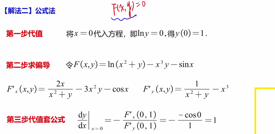 专题5 隐函数求导