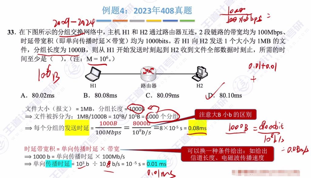 第一章 04计算机网络性能指标（王道）