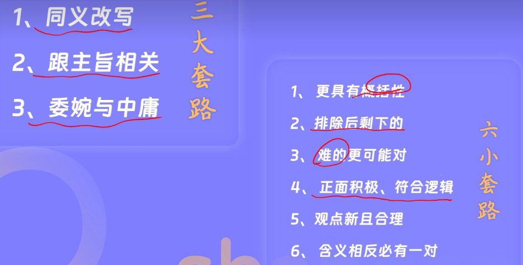 阅读技巧06 - 命题组设置【正确选项】的套路