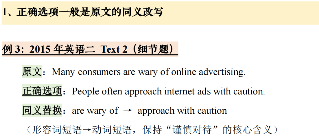 阅读技巧06 - 命题组设置【正确选项】的套路