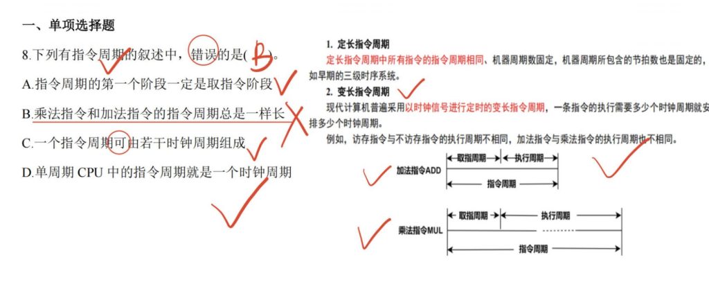 中央处理器 （王道习题）