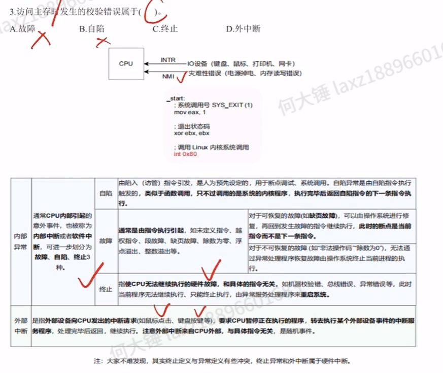 中央处理器 （王道习题）