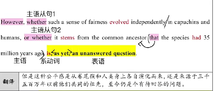 2005年 阅读长难句