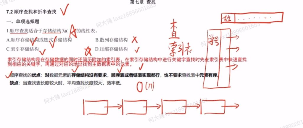 数据结构查找（王道习题）